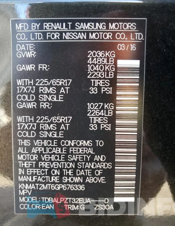 KNMAT2MT6GP676336 Photo# 13