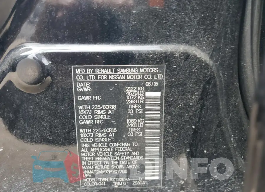 KNMAT2MV9GP707788 Photo# 14