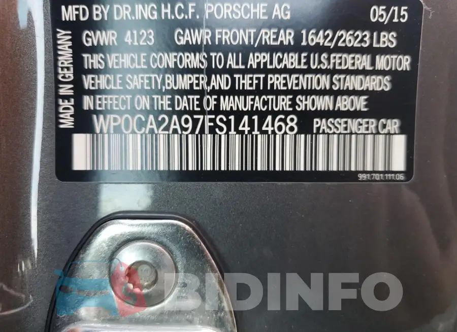 WP0CA2A97FS141468 Photo# 12