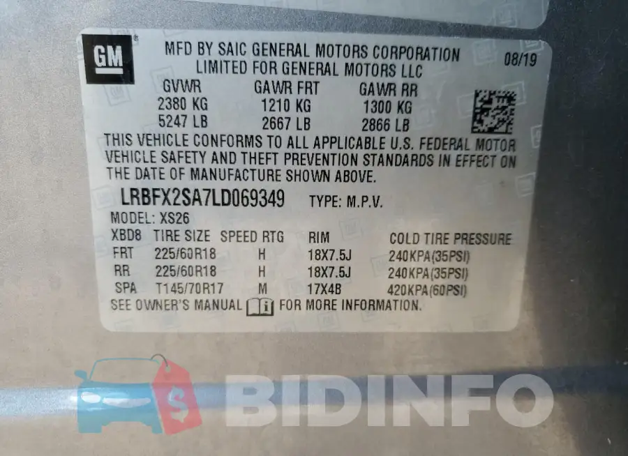 LRBFX2SA7LD069349 Photo# 13
