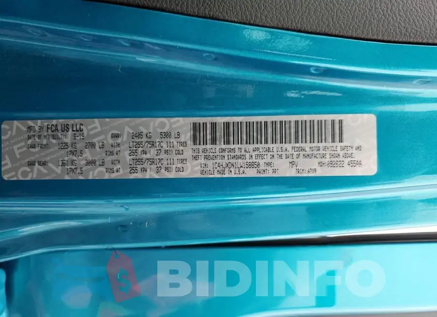 1C4HJXDN1LW158850 Photo# 13