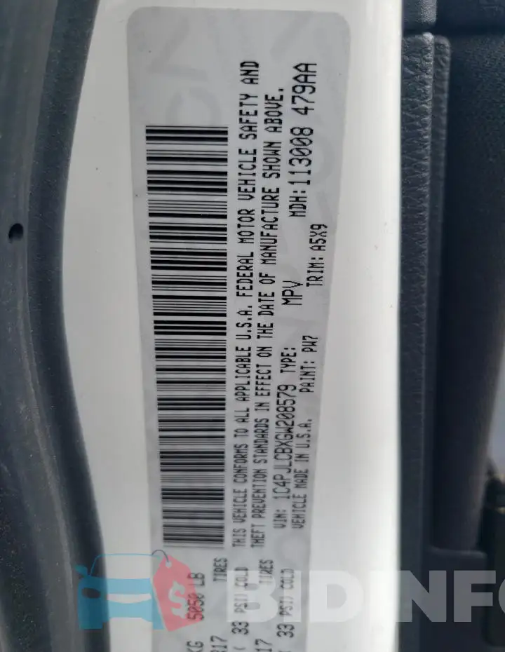 1C4PJLCBXGW208579 Photo# 12