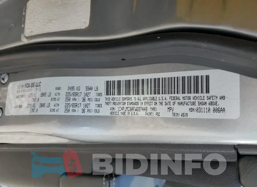 1C4PJMCB0FW697448 Photo# 13