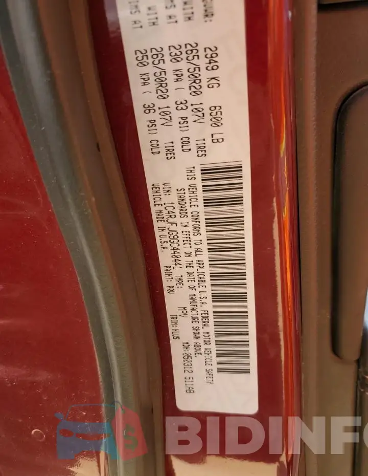 1C4RJFJG9GC440441 Photo# 12