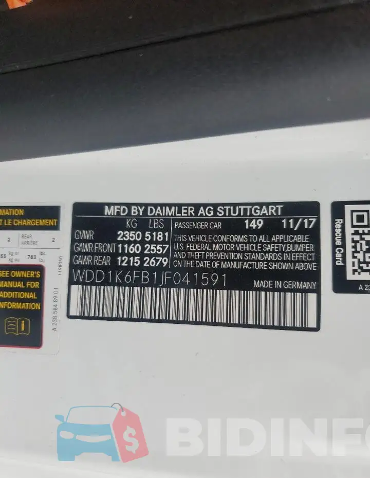 WDD1K6FB1JF041591 Photo# 12
