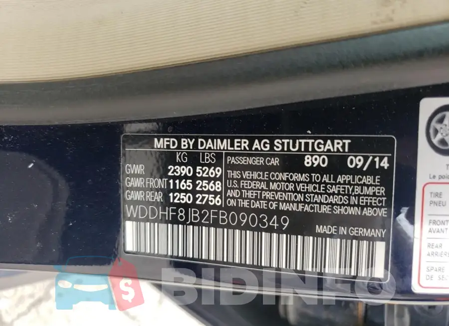 WDDHF8JB2FB090349 Photo# 12