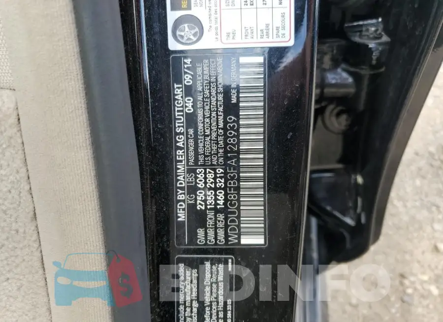 WDDUG8FB3FA128939 Photo# 12