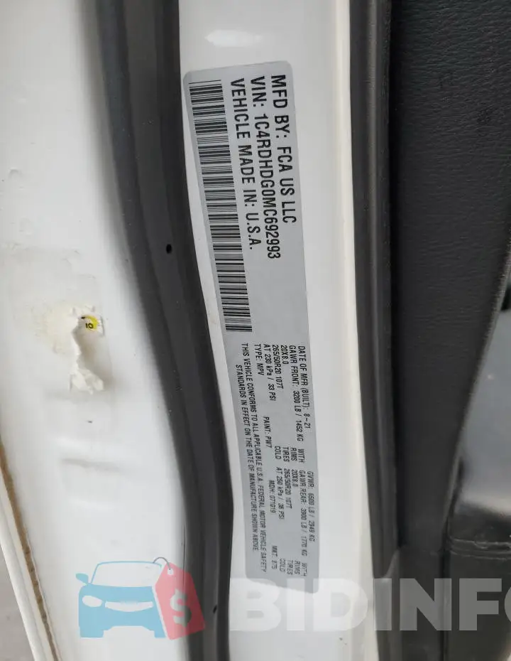 1C4RDHDG0MC692993 Photo# 13