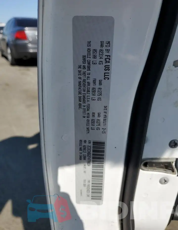 2C3CDXBG2FH770830 Photo# 12