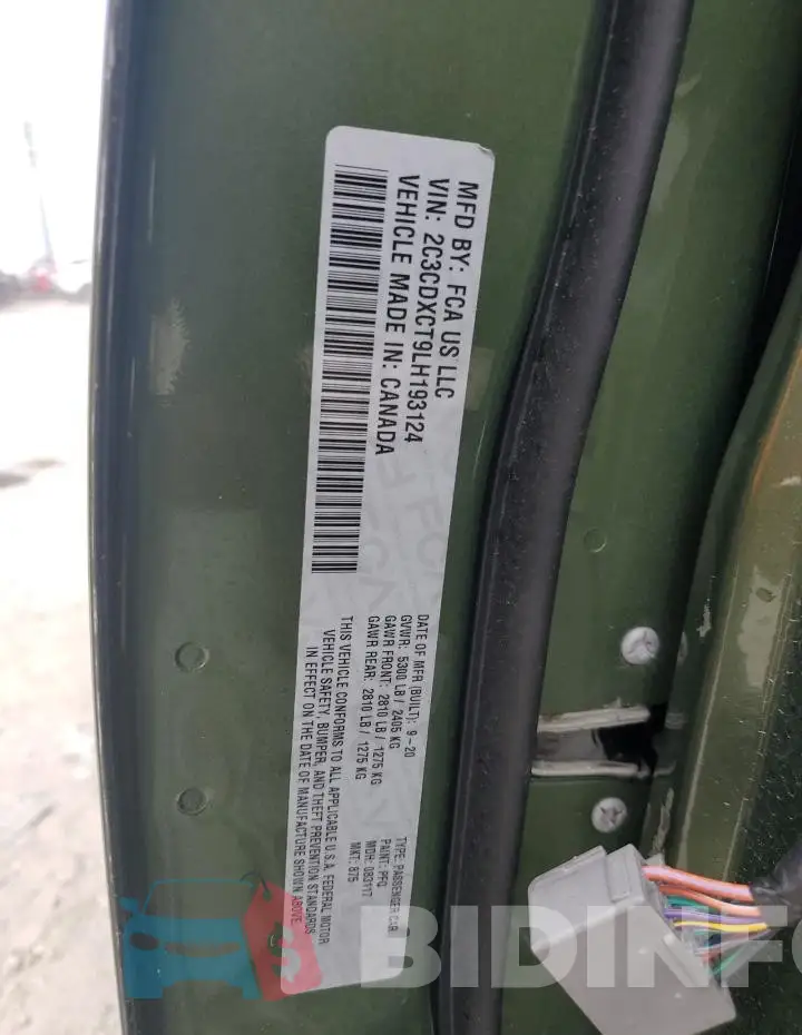 2C3CDXCT9LH193124 Photo# 12