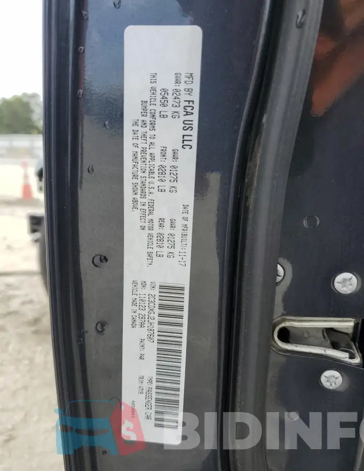 2C3CDXGJ2JH187607 Photo# 13
