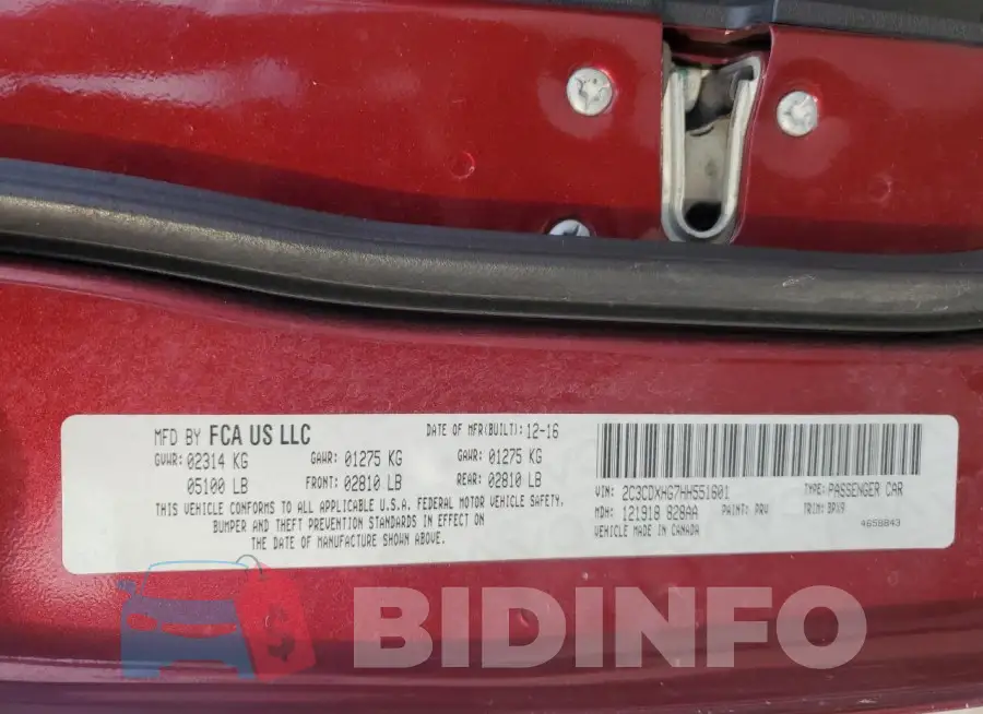 2C3CDXHG7HH551601 Photo# 12