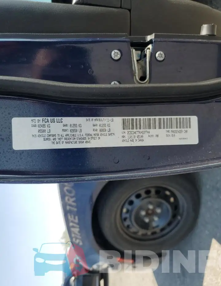 2C3CDXKT7KH537744 Photo# 12