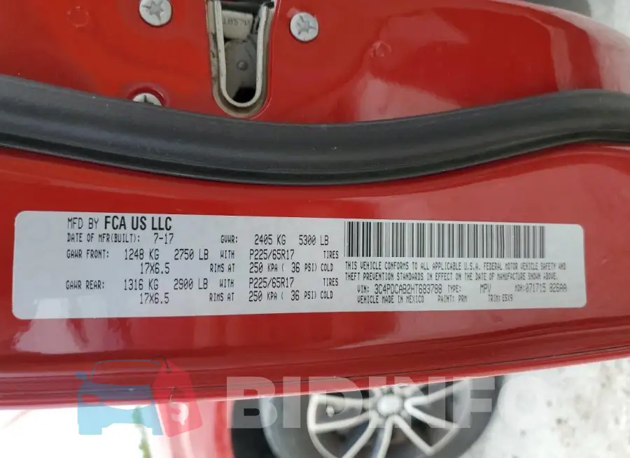 3C4PDCAB2HT683788 Photo# 13