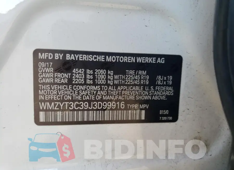 WMZYT3C39J3D99916 Photo# 12