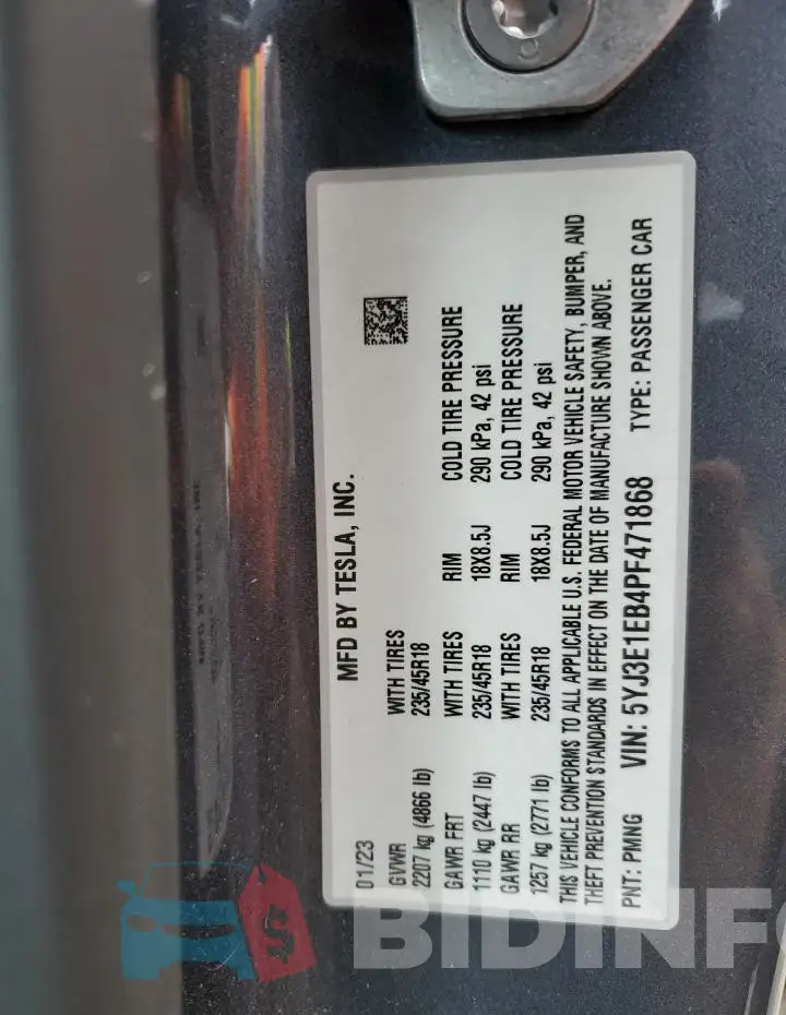 5YJ3E1EB4PF471868 Photo# 13