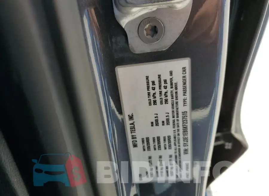 5YJ3E1EB6KF237515 Photo# 12