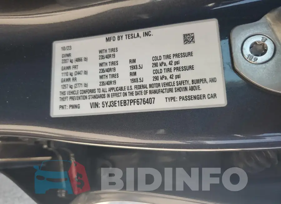 5YJ3E1EB7PF676407 Photo# 12