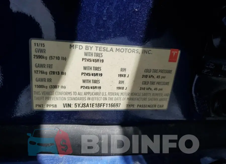 5YJSA1E18FF116697 Photo# 12