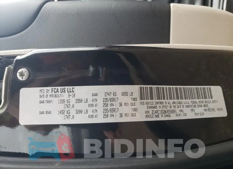 2C4RC1BG8KR550201 Photo# 14