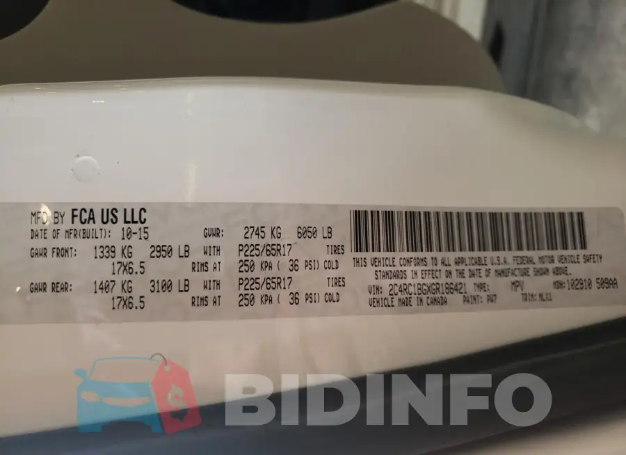 2C4RC1BGXGR186421 Photo# 13
