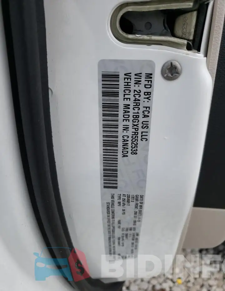 2C4RC1BGXPR552538 Photo# 13