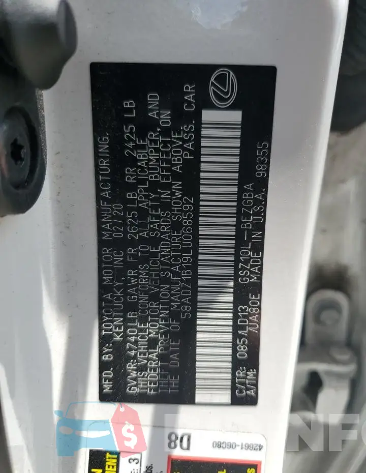 58ADZ1B19LU068592 Photo# 12
