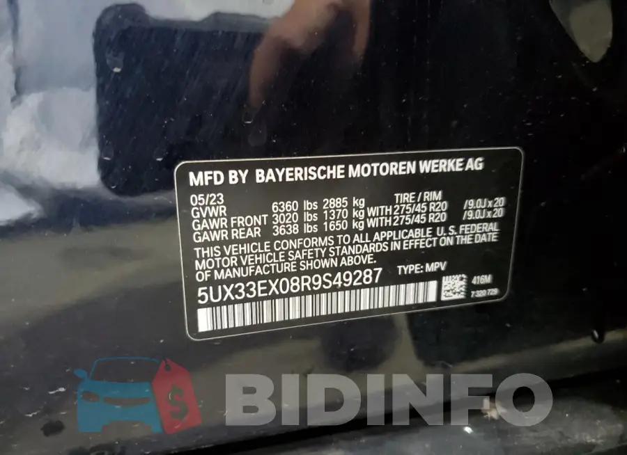5UX33EX08R9S49287 Photo# 13