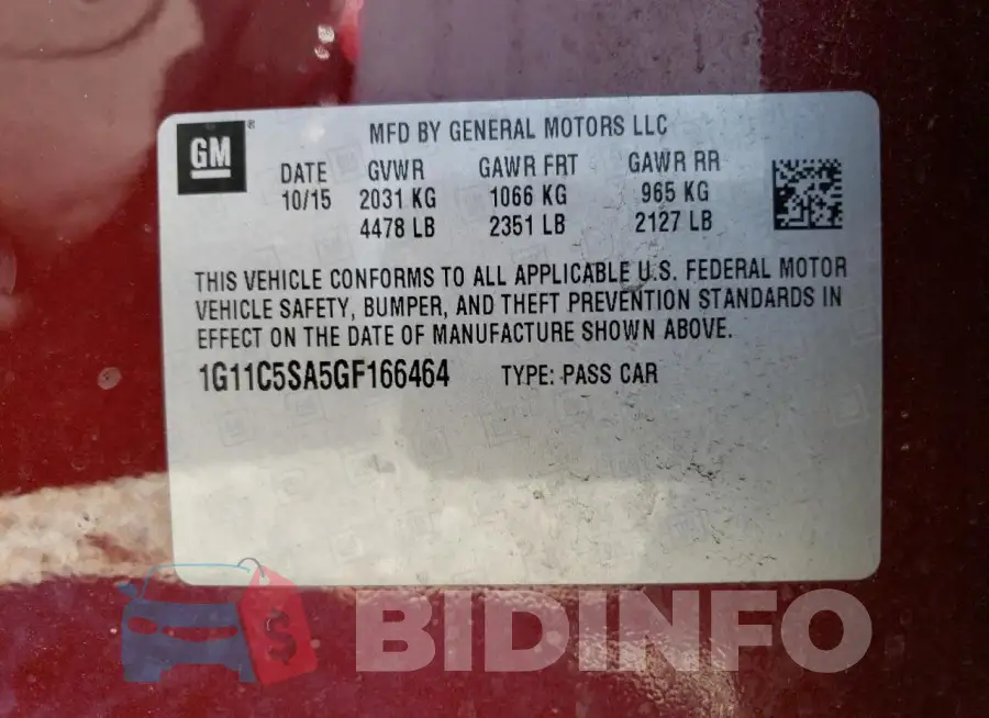 1G11C5SA5GF166464 Photo# 12