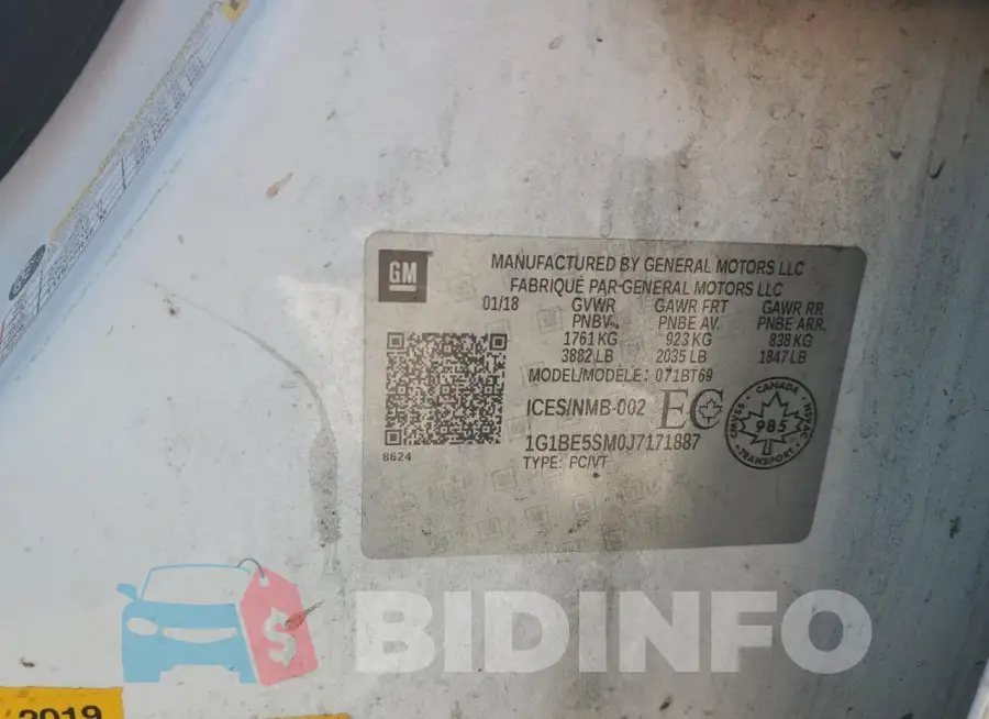 1G1BE5SM0J7171887 Photo# 12