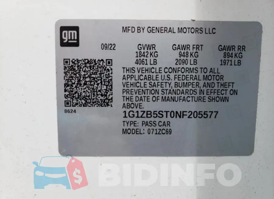 1G1ZB5ST0NF205577 Photo# 12