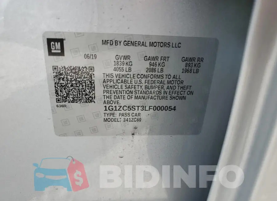 1G1ZC5ST3LF000054 Photo# 12