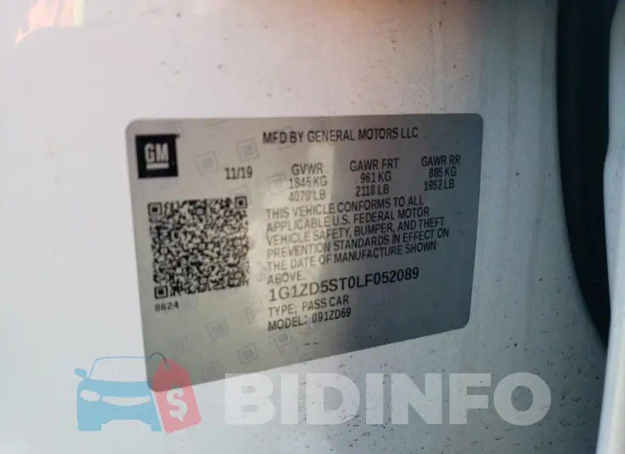1G1ZD5ST0LF052089 Photo# 13