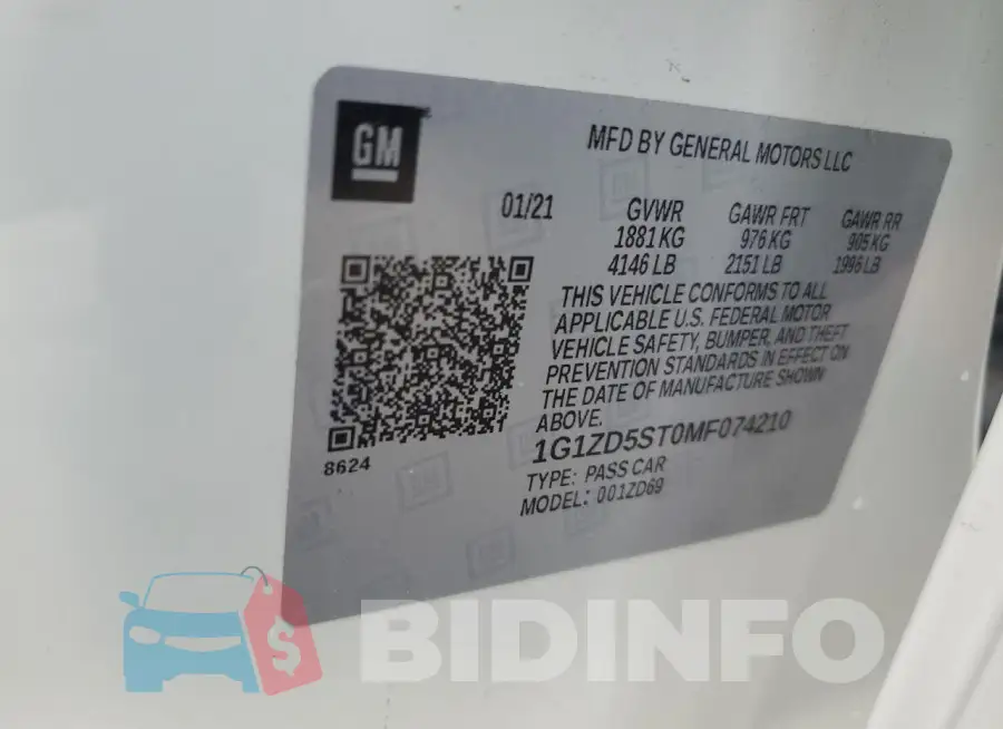 1G1ZD5ST0MF074210 Photo# 12