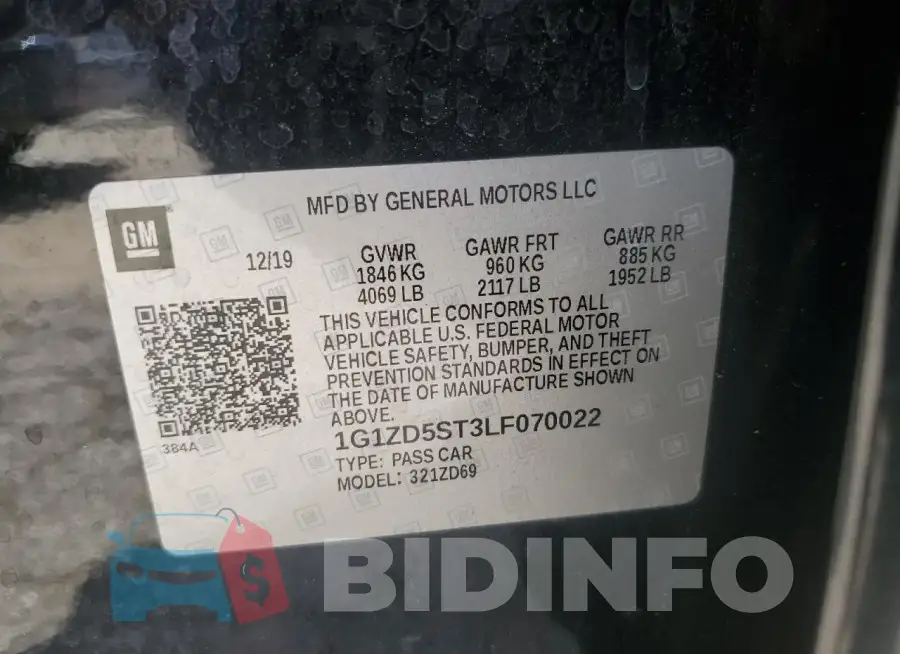 1G1ZD5ST3LF070022 Photo# 12