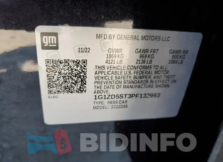 1G1ZD5ST3PF132993 Photo# 12