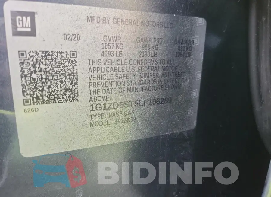 1G1ZD5ST5LF106289 Photo# 10