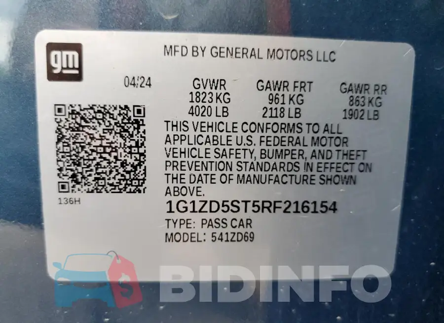 1G1ZD5ST5RF216154 Photo# 12