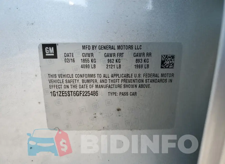 1G1ZE5ST6GF225486 Photo# 12