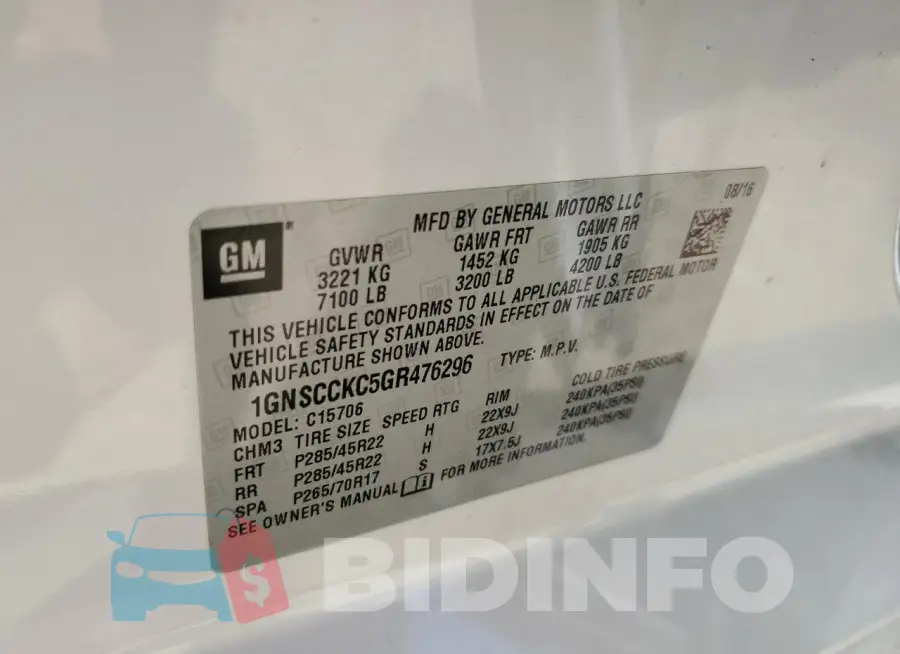 1GNSCCKC5GR476296 Photo# 13
