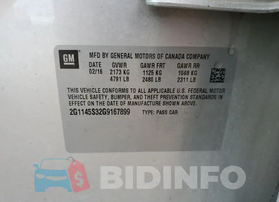 2G1145S32G9167899 Photo# 12