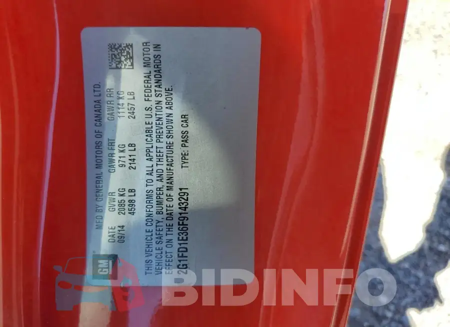 2G1FD1E36F9143291 Photo# 12