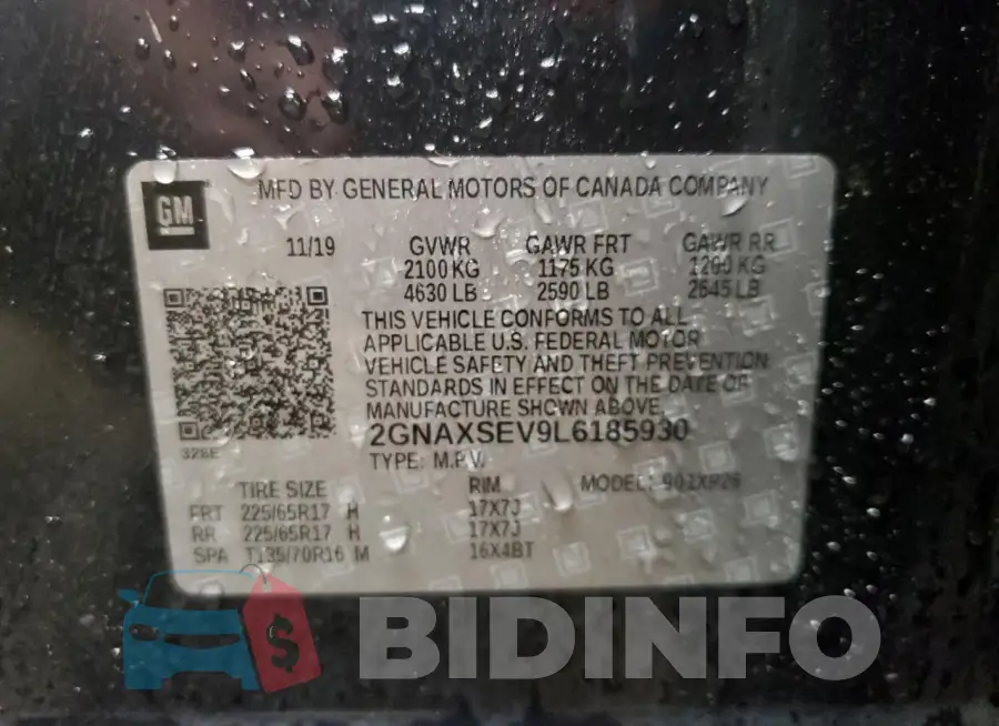 2GNAXSEV9L6185930 Photo# 13