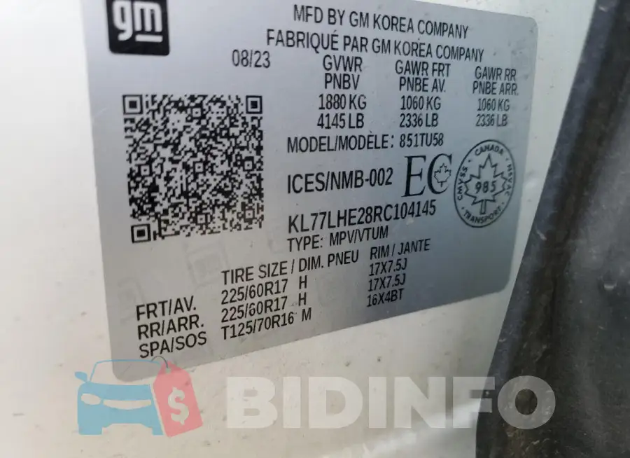 KL77LHE28RC104145 Photo# 12