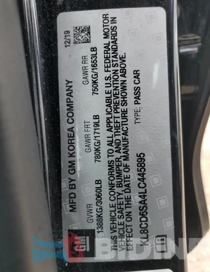 KL8CD6SA4LC445895 Photo# 12