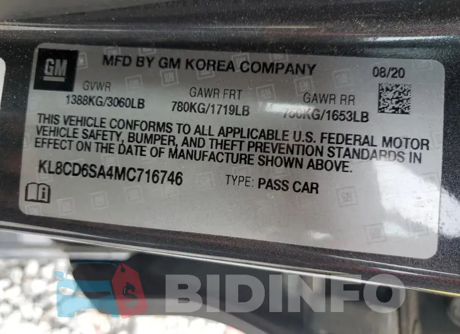 KL8CD6SA4MC716746 Photo# 12