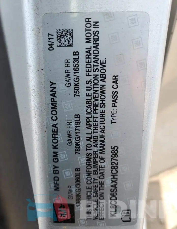 KL8CD6SAXHC827985 Photo# 12