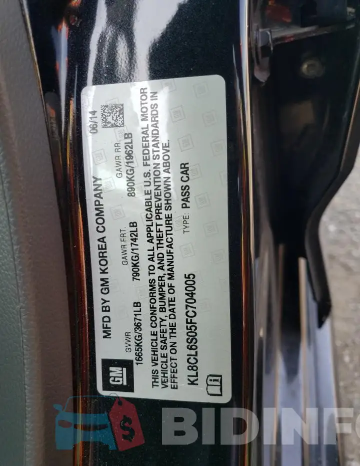 KL8CL6S05FC704005 Photo# 13