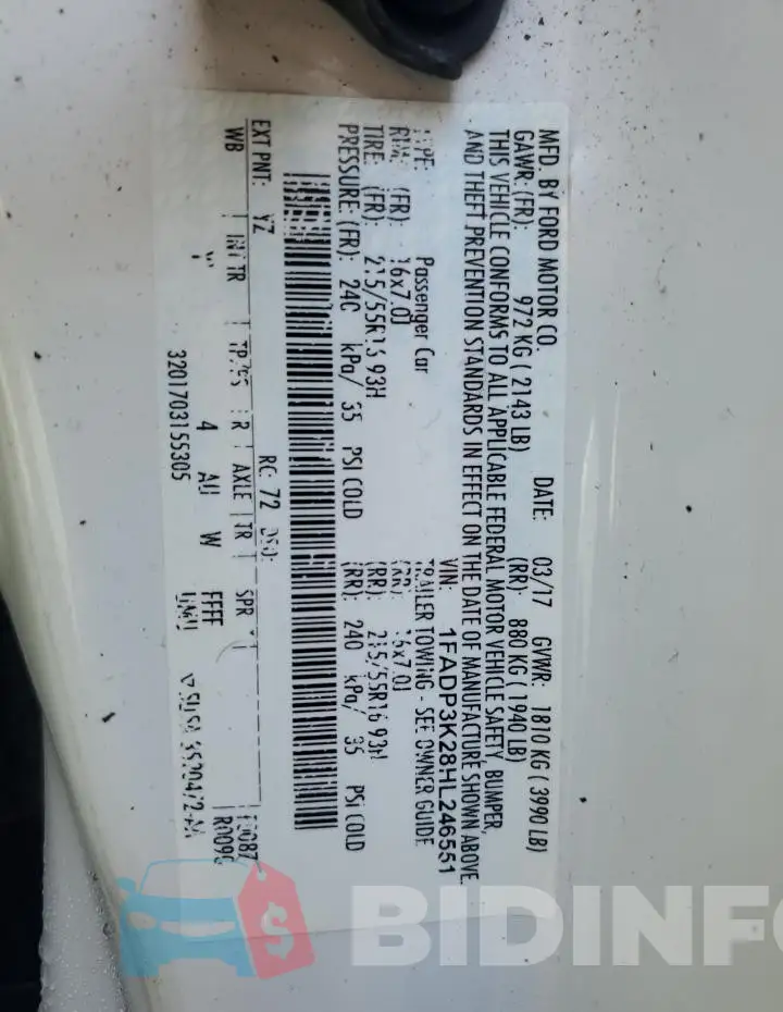 1FADP3K28HL246551 Photo# 13