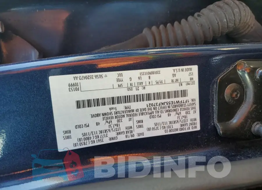 1FTFW1E55JKF37021 Photo# 12